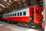 Chicago, Aurora & Elgin Railroad 434 is on display at the Seashore Trolley Museum